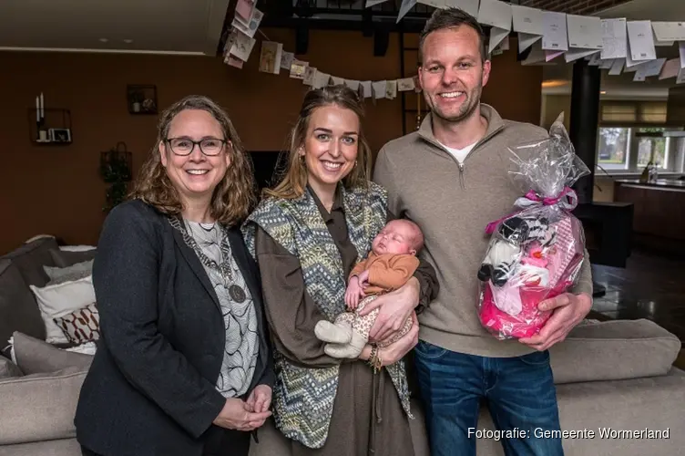 Baby Yara is eerstgeboren kindje in Wormerland in 2025