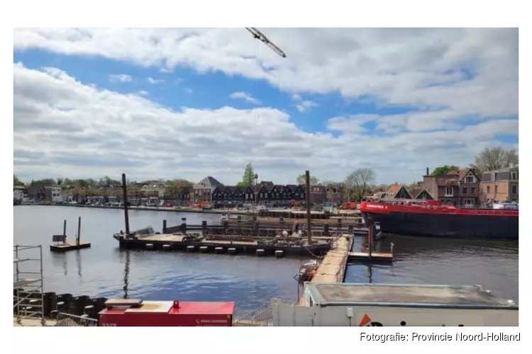 Nachtelijke werkzaamheden bij de Zaanbrug